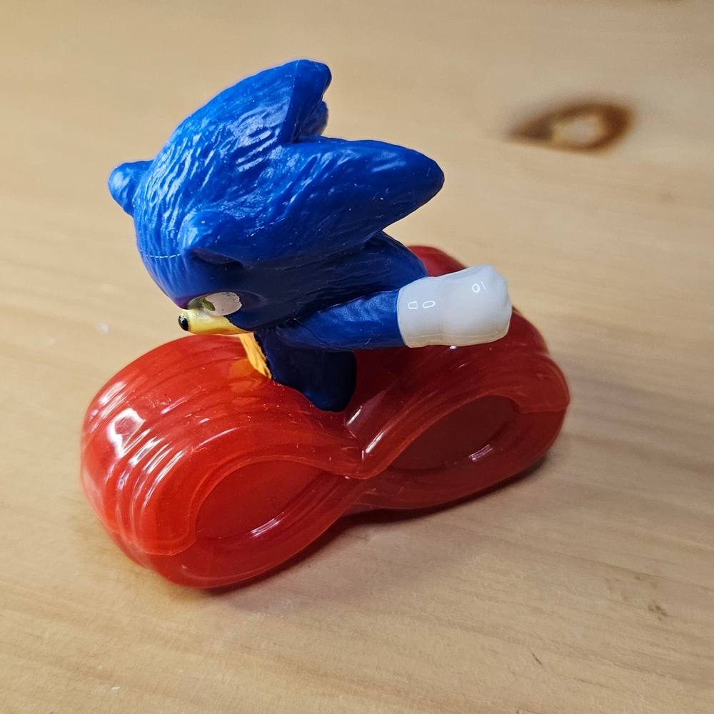 Sonic the Hedgehog Blue and Red Toy Vehicle